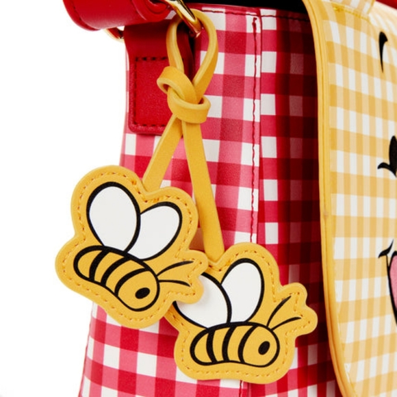 Loungefly Winnie The Pooh Gingham Cosplay Crossbody - Picture 4 of 8
